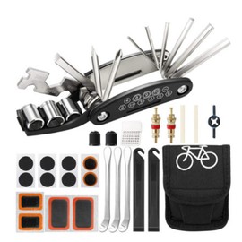 Docache Bicycle Repair Kit 16 in 1 Multi Tool with Saddle Bag Repair Kit for Mountain Bike and E-Bike