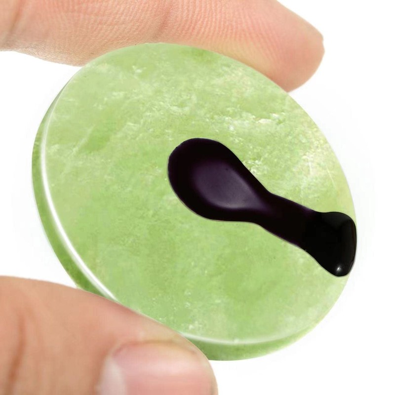 3 PCS Jade Stone Glue Pallet for Eyelash Extension Round