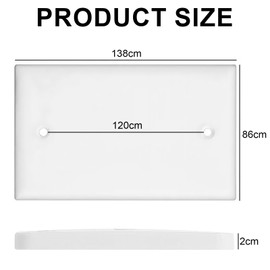 2 Gang Electrical Blanking Plate, Socket Blanking Plate with Screws, ABS Plug Socket Covers UK, Back Box Electric Box Cover, Light Switch Cover Plates for Home, Office, Public Areas(White)