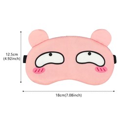 ALLY-MAGIC Cute Sleeping Eye Masks, Soft Cartoon Sleep Mask Breathable Eyeshade Kids Adult Universal Y6-BQYZ (Pink)