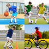 ZERULETS 4 Pairs Girls Knee High Socks Kids Soccer Athletic
