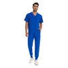 COZYFIT Men Scrubs Set — Stretch V-Neck Scrub Top &