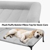 Veehoo Cooling Elevated Dog Bed + Removable Fluffy Plush Pillow