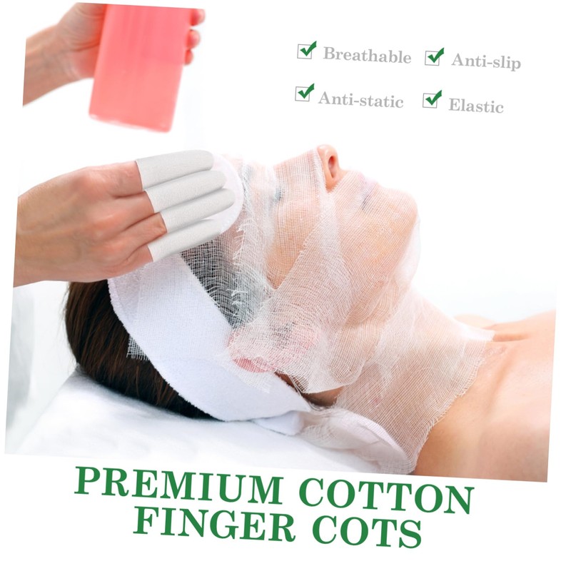 TOVINANNA 200pcs Cotton Finger Cover Finger Cot for Home Store