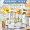 Over The Sink Dish Drying Rack - Adjustable Dish Rack