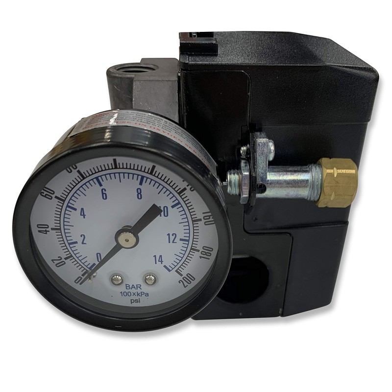 Air Compressor Pressure Control Switch 4 Ports 95-125 PSI w/