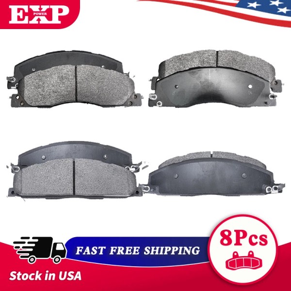 EXPPOWER Front & Rear Ceramic Brake Pads Fit for 2009
