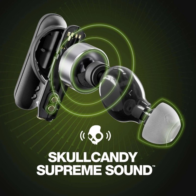 Skullcandy Smokin Buds XT Wireless Earbuds Bluetooth 5.2 Mic Fast