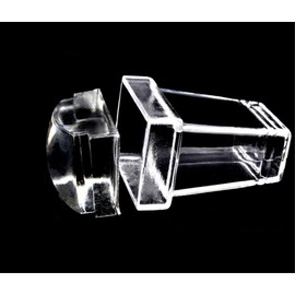 yueton Clear Jelly Soft Silicone Rectangular Nail Art Stamping Stamper with Scraper Image Plate Manicure Tools DIY Polish Kit