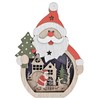Bambelaa! LED Christmas Wooden Decoration Santa Claus Approx. 11 x