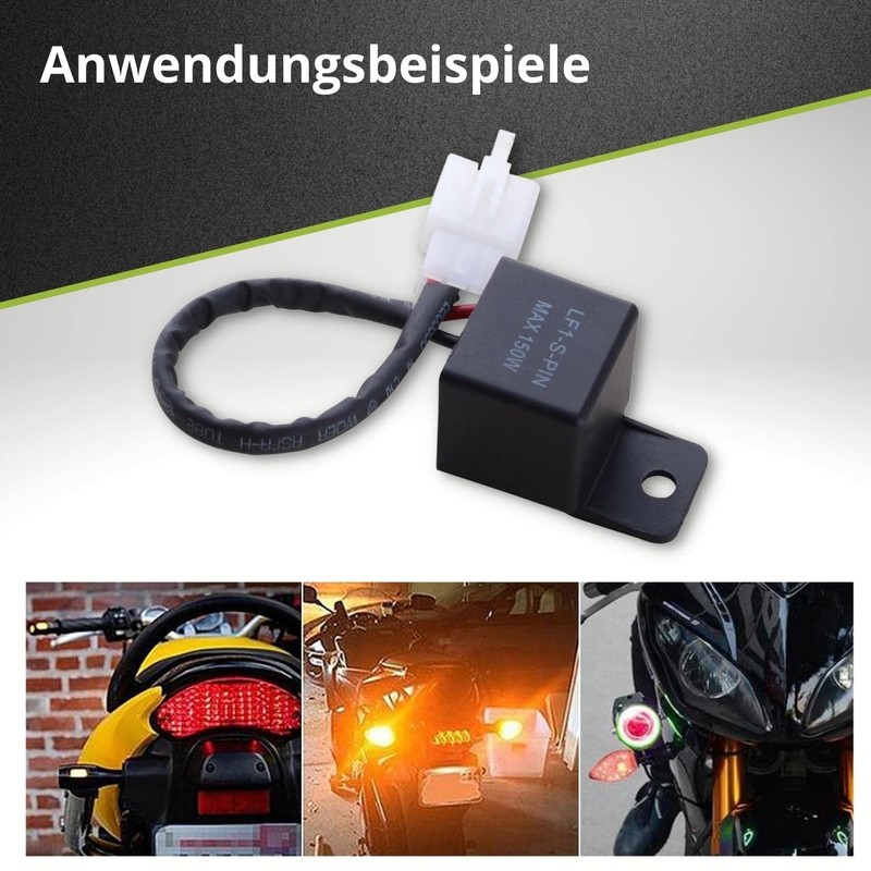 Binego® LED Relay Indicator Relay Motorcycle Quad Load Independent Indicator