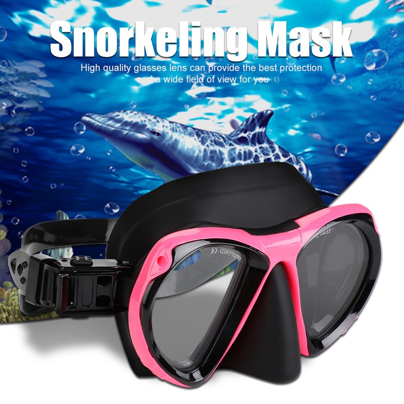 KEEP DIVING Adult Snorkeling Diving Mask Glasses Goggles Underwater Equipment(Rose