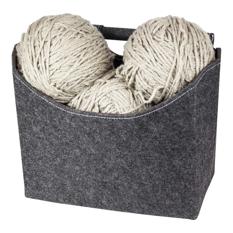 Reflects Longmont Felt Magazine Rack Magazine Rack Grey