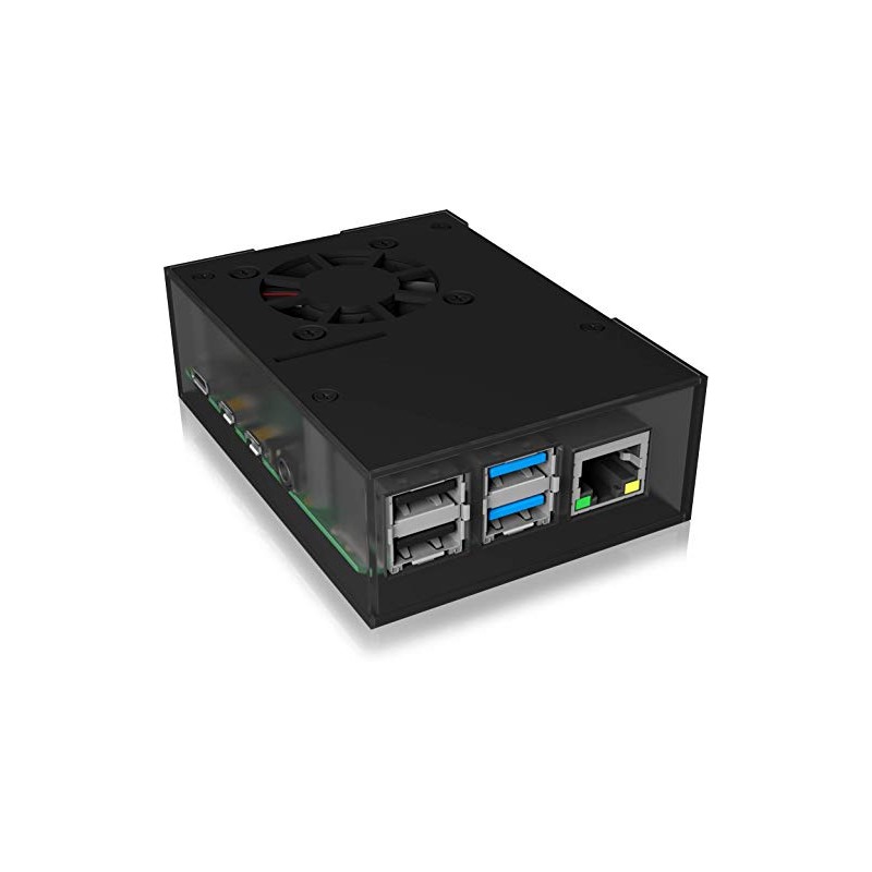 ICY BOX 60603 BOX Raspberry Pi 4 Case with Fan,