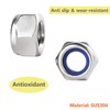 Ctyjia Pack of 20 304 Stainless Steel M8 Hex Nuts,