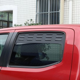 necar2020 Alloy Car Rear Window Air Ventilator Louvers Trim For Toyota Tacoma 2016-2022