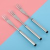 6Pcs Stainless Steel Hot Pot Fork Outdoor Picnic BBQ Grilling