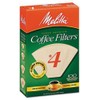 Melitta #4 Cone Coffee Filters, Unbleached Natural Brown, 100 Total