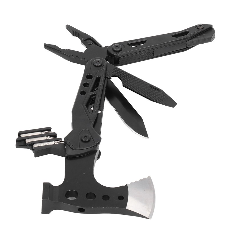 Pocket Size Multitool Foldable Axe Hammer Knife Pliers Stainless Steel