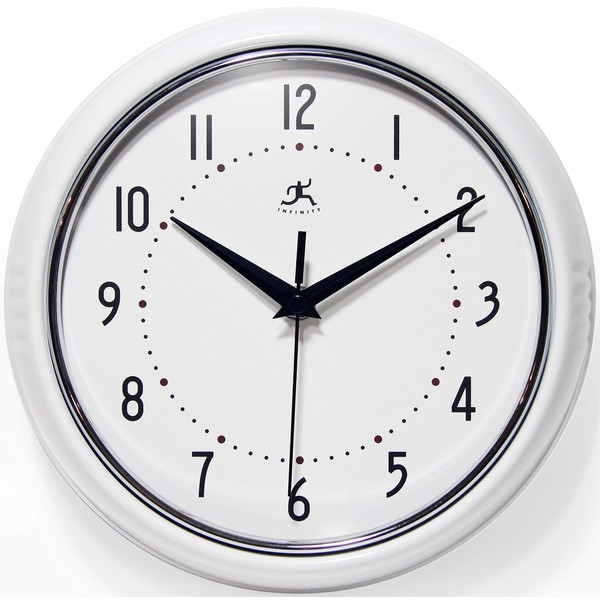 Infinity Instruments LTD. Retro 9 inch Silent Sweep Non-Ticking Mid
