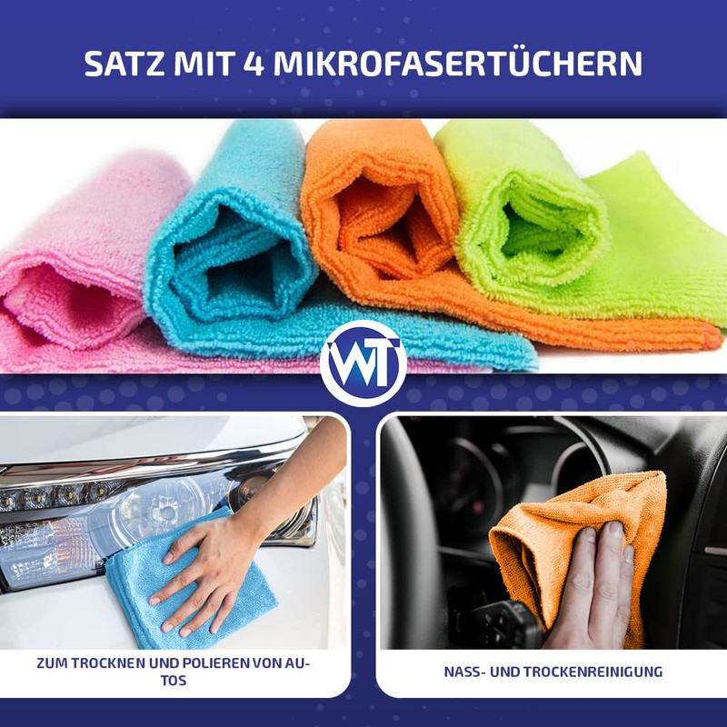 Microfibre Cloth Set of 4 | Size 30 x 30