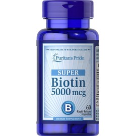 Puritan's Pride Biotin 5000 mcg - 60 Capsules