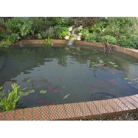 Blagdon 1022378 Clearview Pond Cover Net, Strong Double Weave, Black, Fine, With Pegs, 3 m x 2 m (10’ x 6’ 6”), Protects Pond
