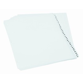 Oxford Binder Dividers Plastic Preprinted, Numbers 1-31, Letter, White