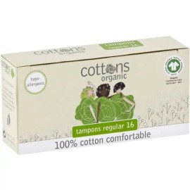 Cottons Regular 100% Cotton Tampons 16 pack