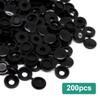 BUXIMN 200pcs Plastic Hinged Screw Covers Caps, Flolding Screw Cap