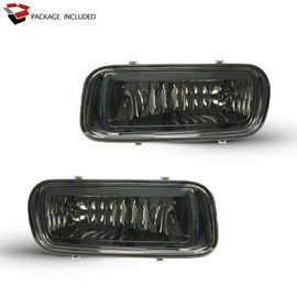 SPIEGEER Fog Lights Assembly for 2004 2005 2006 Ford F150 Replacement Fog Lamps Kit for 2006 Lincoln Mark LT Base with H10 12V 42W Halogen Bulb Smoke Lens