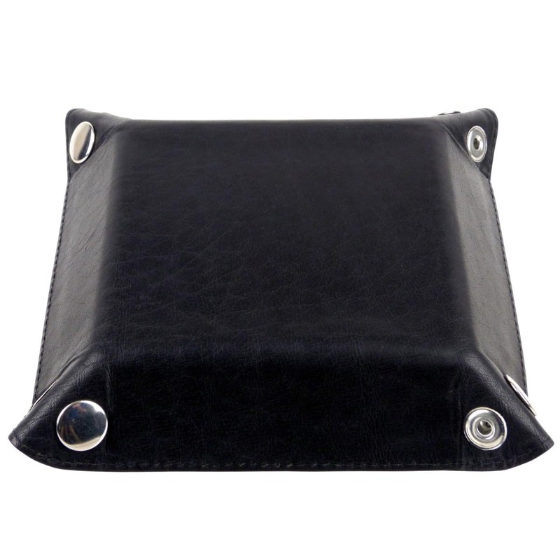 Oakridge Leather Men's Change Coin/Tidy Tray - Black