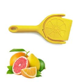 Starfrit Flat Juicer - Maximized Citrus Extraction with 2-Hand Pressure - Built-In Pip Catcher - Folds Flat for Easy Storage