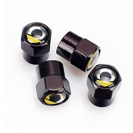 Black Smart Car 'Limited Edition' Chrome Wheel Valve Dust Caps. Fortwo Roadster