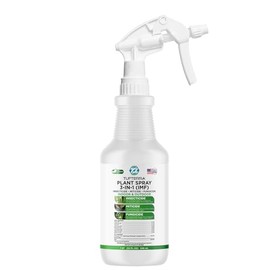 Plant Spray 3-in-1 Insecticide, Miticide, Fungicide | Natural Bug Spray, Indoor & Outdoor Plants | Essential Oils & Castile Soap | Aphids, Mites, Whiteflies, Thrips, Mildew, Mold | 32oz