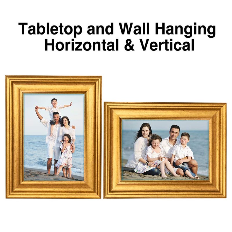 LaVie Home 5x7 Picture Frames (1 Pack, Gold) Photo Frame