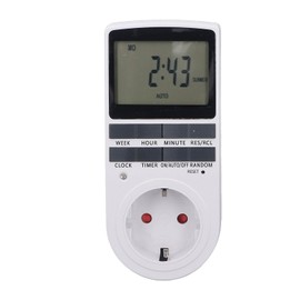 Timer Outlet Digital Intelligent Energy Saving Flame Retardant High Power Timing Power Socket EU Plug 220-240V