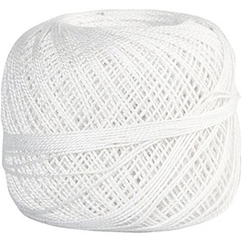Creativ 100263 Mercerised Cotton Yarn, white, 20 g