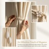 Elovara 2 Pack Cotton Rope Tie Backs, Flower Buckle Drill