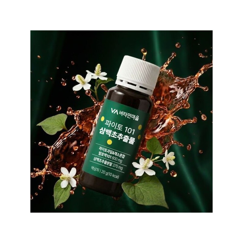 Vitamin Village 비타민마을 파이토 101 삼백초추출물 20g x 10병 4박스