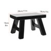Small Stool Wooden Step Stool Footstool Solid Wood 8 inch