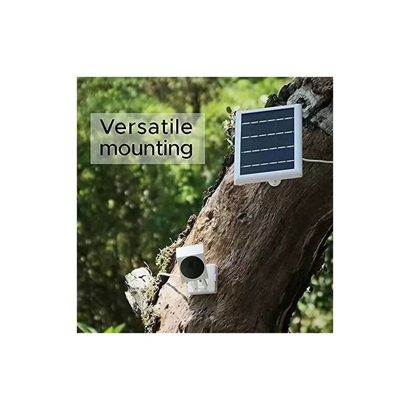 Wasserstein Solar Power Panel for Wyze Cam Outdoor Security Outdoor