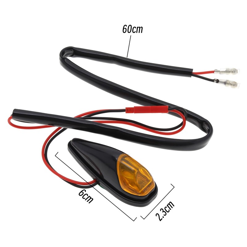 eMagTech 2X Adhesive Motorcycle Turn Lights LED Motorcycle Flush Mount