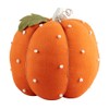 Mud Pie Orange, 12" x 10" Dotted Stuffed Pumpkin