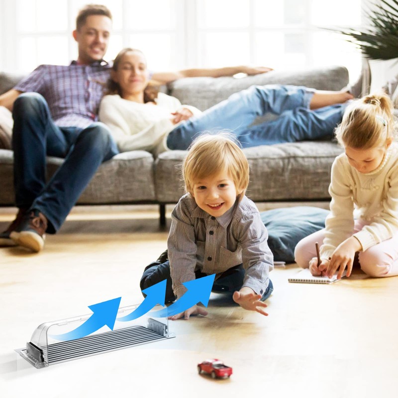 4 Pack Adjustable Air Vent Deflector, 9”-15” Transparent Deflector for