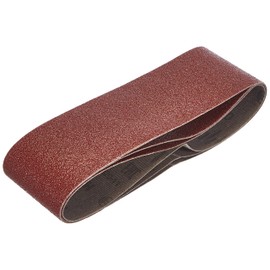 Bosch 2609256188 Sanding Belts for Belt Sanders 60 x 400 mm Grit Size 60 Pack of 3 Sheets Red