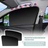 5PCS Car Window Shade,Black Out Window Covers Kit with 2