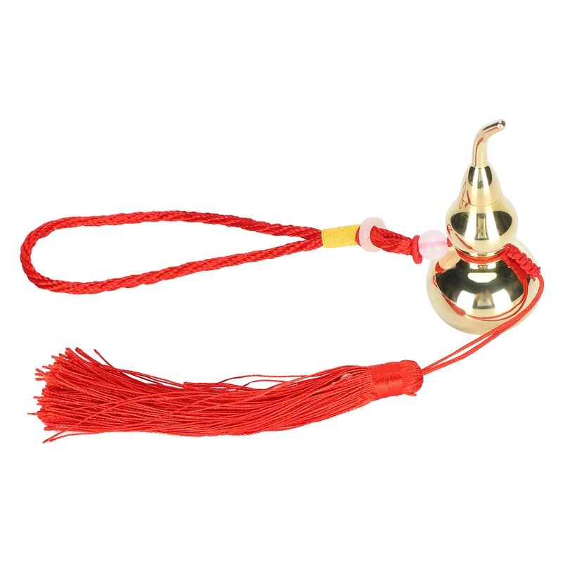 Gourd Pendant Brass Material Calabash Shape Decoration Auspicious Crafts with