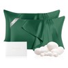 THXSILK Set of 2 100% Mulberry Silk Pillowcases for Hair