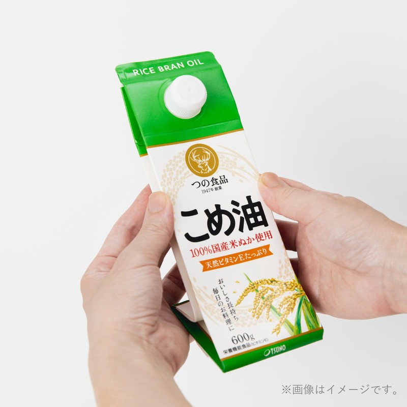TSUNO 米油 こめ油 圧搾 一番搾り 紙パック 600g